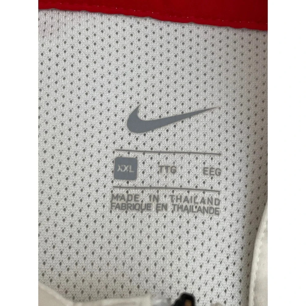 Georgia Bulldogs Nike Windbreaker 1/4 Zip XXL White Lightweight Breathable